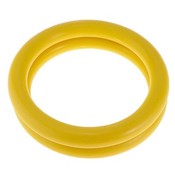 Para wytrzymałych kółek gimnastycznych żółtych, 23cm