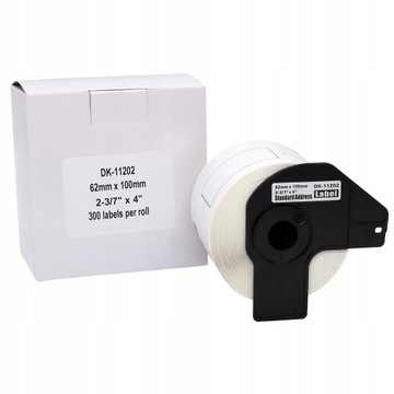 Etykiety do Brother QL 62x100mm DK-11202 uchwyt