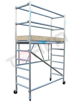 Rusztowanie Przegubowe aluminiowe jezdne Euroscaffold CT26 wys. rob 3,8m