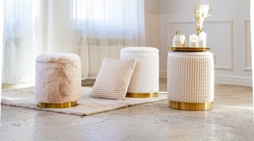 Tkanina Tapicerska BUNNY 203.09 Miękkie Sztuczne Futro Futerko Gęsty Włos