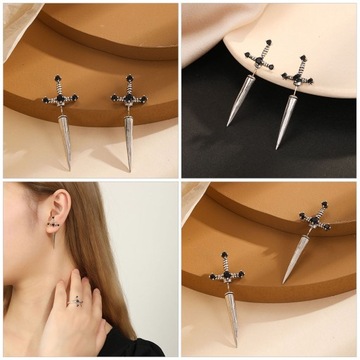 1 ПАРА персонализированных серег-мечов