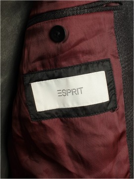 ESPRIT Marynarka casual wzór slim fit krata świetna do jeans r. 54 na L