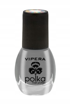 VIPERA Lakier do paznokci Polka 048 ciemny szary bezperłowy 5,5ml