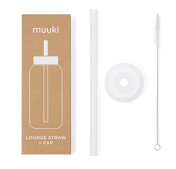 MUUKI Соломинка и щетка для чистки бутылочек, 720 мл, соломинка+сумка
