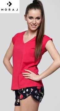 T-Shirt krótki rękaw Moraj r.M BD900-521 Malina