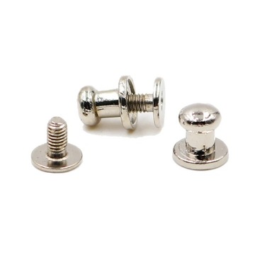 6*8 мм 100 комплектов заклепок с металлическими винтами на задней стороне пятен для изделий из кожи