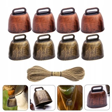 Металлический конный колокольчик на ферме против животных против животных