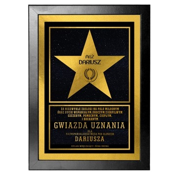 PLAKAT PREZENT NA DZIEŃ CHŁOPAKA DLA MĘŻA SYMPATII