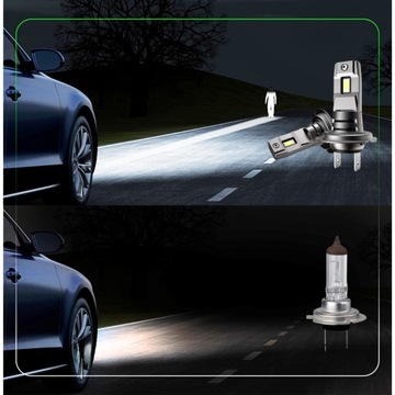 САМЫЕ МОЩНЫЕ СВЕТОДИОДНЫЕ ЛАМПЫ H7 ОДОБРЕНИЕ 800% СВЕТОДИОДНЫХ ЛАМП H7 80 ВТ МОЩНЫЕ ЛАМПЫ