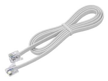 VOICE/SERIAL 6P6C/RJ12-6P6C/RJ12 обратный телефонный кабель 1м белый