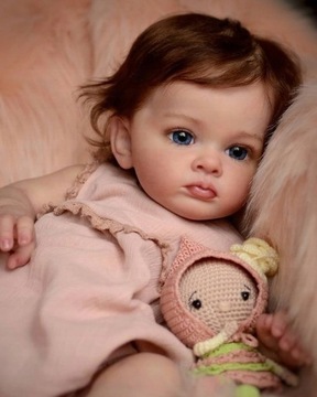 LALKA REBORN BOBAS Dziewczynka jak żywa! 49CM