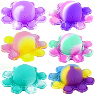 6x НАБОР ИГРУШЕК-НЕПОСЕЦ POPIT АНТИСТРЕССОВЫЕ ИГРУШКИ