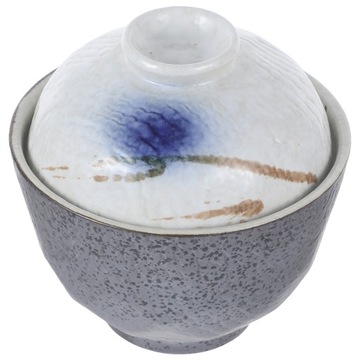 CERAMICZNA MISKA DO DUSZENIA Z POKRYWKĄ PORCELANOWY DUSZNIK