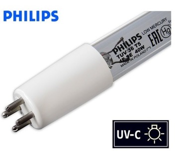 PHILIPS TUV T5 40 Вт 4P УФ-излучающая дезинфицирующая лампа