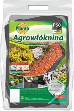 AGROWŁÓKNINA CZARNA P50 1,6mx20m mata do ściółkowania