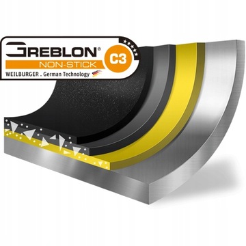 PATELNIA GRANITOWA POWŁOKA GREBLON NON-STICK 20CM