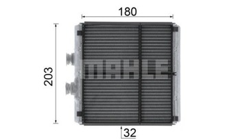 MAHLE AH 183 000P NÁHRADA TEPLÁ TOPENÍ INTERIÉR