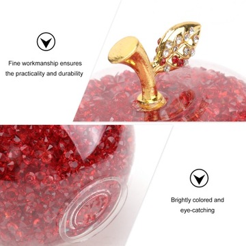 Хрустальные фруктовые фигурки Светящееся яблоко Рождество