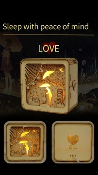 3D деревянные головоломки модель замка комплект ночные огни для детских настольных украшений