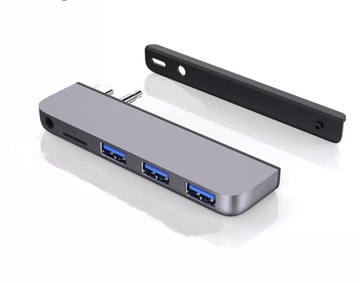 4Apple.pl Адаптер-концентратор для MacBook Pro 14 16 M1 M2 M3 3 разъема USB microSD