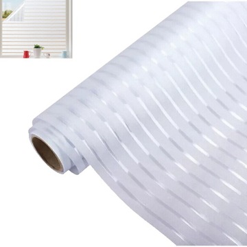 FOLIA MATOWA NA SZYBĘ MLECZNA SZRONIONA 90X200CM MROŻONA NA OKNO BALKON