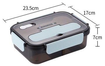 POJEMNIK LUNCHBOX z ZESTAWEM SZTUĆÓW 3W1 (1.1L)