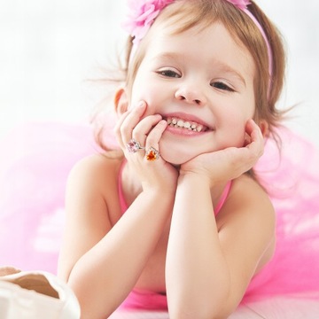 Набор из 12 колец принцессы с подвесками