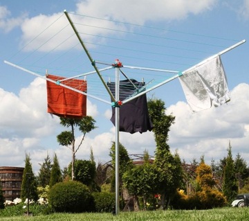 ВРАЩАЮЩАЯСЯ САДОВАЯ СУШИЛКА 50М + КРЫШКА + ШНЕК