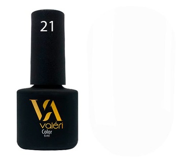 Lakier hybrydowy Valeri Color 21, 6 ml BIAŁY