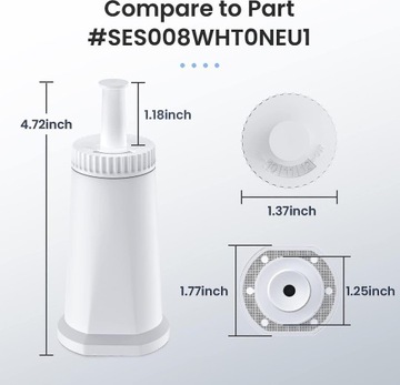 Фильтр для воды в упаковке из 4 штук для кофемашины Sage —