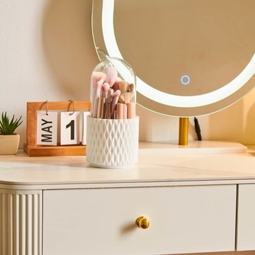 ОРГАНАЙЗЕР КОНТЕЙНЕР ДЛЯ КИСТИ ДЛЯ МАКИЯЖА КОСМЕТИКА ВРАЩАЮЩИЙСЯ ЧЕХОЛ