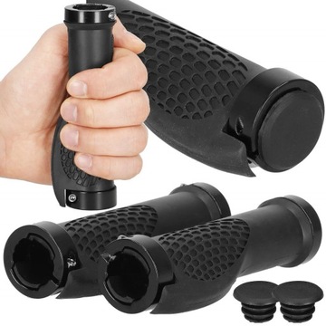 ВЕЛОСИПЕДНЫЕ РУЧКИ РЕЗИНОВЫЕ ВЕЛОСИПЕДНЫЕ РУЧКИ ДЛЯ ВЕЛОСИПЕДА ЧЕРНЫЕ