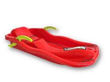 Санки с тормозами RACE, бобслейная горка - красные