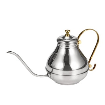 Czajnik kroplowy do kawy French Press Dzbanek do kawy 1,5 l Dzbanek do herbaty Ze stali nierdzewnej, srebrny