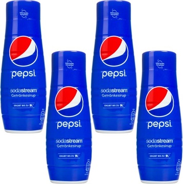 SYROP DO SODASTREAM PEPSI KONCENTRAT 4 SZTUKI KONCENTRATY DO SATURATORA