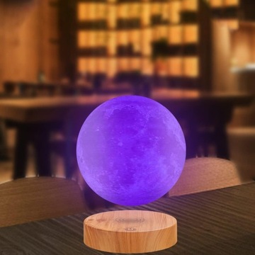 ЛЕВИТИРУЮЩАЯ НАСТОЛЬНАЯ ЛАМПА ЛУНА ПЛАНЕТА 3D НАСТОЛЬНАЯ ЛАМПА RGB 16 ЦВЕТОВ