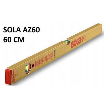 POZIOMICA ALUMINIOWA SOLA AZ60 60CM ANODOWANA