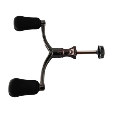 c/ Fishing Reel Handle Power Handle 2 Arms Black