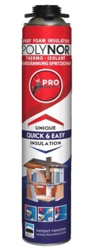 POLYNOR PRO 750 ml piana do ociepleń PUR izolacje