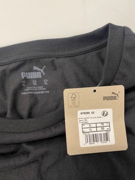 Puma t-shirt koszulka męska czarna klasyczna bawełna 768123 01 XL