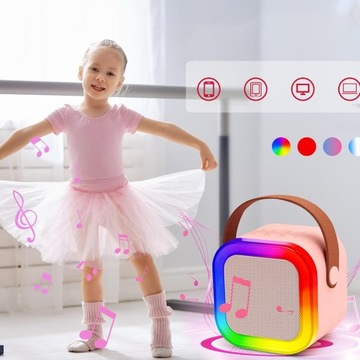 Динамик, микрофон, караоке, Bluetooth, подарки с 2 микрофонами для детей
