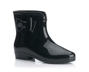 5863 КОРОТКИЕ ЧЕРНЫЕ РЕЗИНОВЫЕ БОТИНКИ, BOWKARD 40