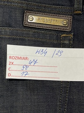 BURBERRY BRIT SPODNIE MĘSKIE JEANS steadman W34 L29 170cm