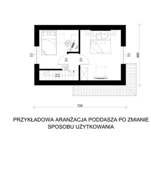 Проект дома 35м без разрешения с мансардой из сараев
