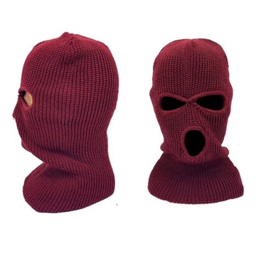 Kominiarka Motocyklowa Narciarska Balaclava bordo