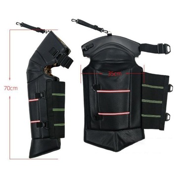 Zimowe nakolanniki motocyklowe Pokrowce na legginsy Pełne profile ochronne 70cmx35cm