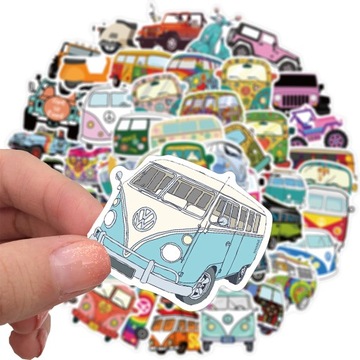 NAKLEJKI WLEPY STICKER BOMB MIX CAMPERY 50 szt