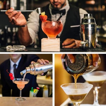 БАРМЕННЫЙ НАБОР ДЛЯ ПРИГОТОВЛЕНИЯ НАПИТКОВ 18 ПРЕДМЕТОВ. Подставка для заливки джиггера Muddler