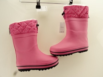 __next__детские резиновые сапоги РОЗОВЫЕ ИЗОЛИРОВАННЫЕ__26.5__НОВИНКА