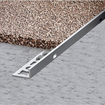 Profil schodowy L (z drenażem) aluminium